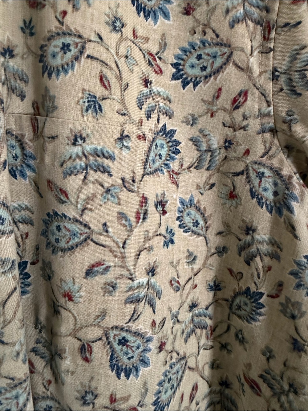 Vintage Men’s Reyn Spooner Hawaiian Shirt Paisley Floral Print Creamy Yellow XXL - Picture 3 of 6